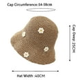 thumbnail image 3 of ZACPNCV Summer Beach Sun St Hats for Women Wide Packable Travel Bucket Hats Mother's Day Gifts Khaki Free Size, 3 of 5