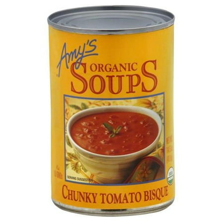 Amys, Soup Chunky Tomato Bisque Organic, 14.5 Ounce - Pack of 2