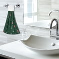 thumbnail image 6 of Haosy 2 Pack Kitchen Wash Cloths with Hanging Loops Absorbent Absorbent Quick Drying Hand Towels, Candy Canes Snow Lanterns, 6 of 7