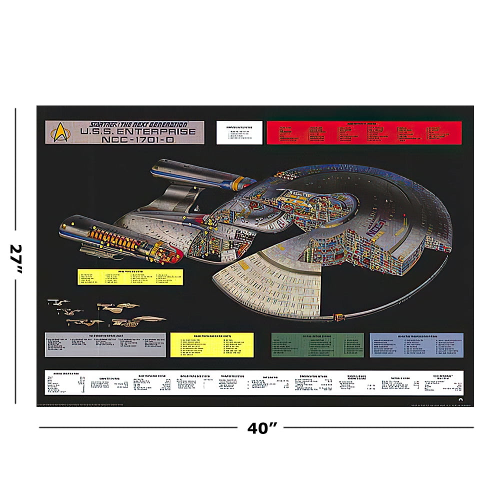 Star Trek The Next Generation U.S.S Enterprise NCC-1701-D Keychain 