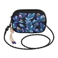 thumbnail image 2 of Crossbody Handbag Phone Purse Mobile Phone Bag Crossbody Phone Bag Comfortable and Durable Cartoon Blue Leaves, 2 of 7