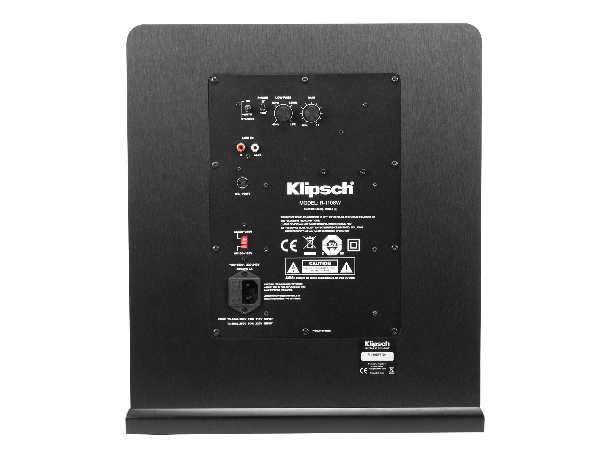 Klipsch Reference Series R-110SW - Subwoofer - 200 Watt - 10 ...