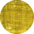 thumbnail image 1 of Ahgly Company Machine Washable Indoor Round Persian Yellow Traditional Area Rugs, 7' Round, 1 of 4