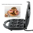 thumbnail image 3 of Mini Donut Maker, Nonstick Electric Doughnut Making Machine for Kid, Double Sided Baked Dessert Treat, Automatic Donut Maker Home Baking Cooking Activity, 3 of 7