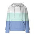 thumbnail image 4 of Womens Sweatshirts and Hoodies Oversized Casual Long Sleeve Fall Winter Fit Waffled Pullover Tops with Pocket, 4 of 4