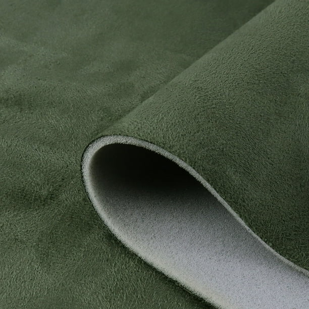 Foam Backing Suede Headliner Fabric Material Automotive Upholstery 8FT x 5FT Olive Green