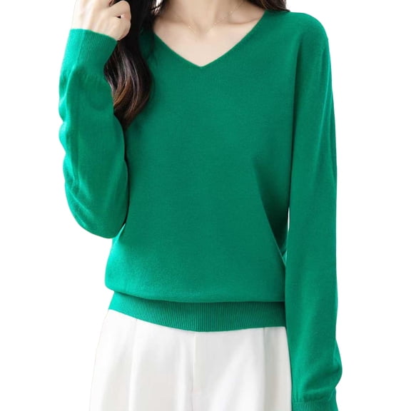 Akafmk Womens Long Sleeve Maternity Tops,Womens Maternity Solid Color V Neck Long Sleeve Loose Fitting Casual Knit Base Layer Pregnancy Mama Tops