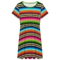 thumbnail image 3 of Leopard Serape Sundress Short Sleeve Dress Summer Women Clothes Dress for Women Dresses, 3 of 7