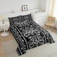 thumbnail image 4 of Erosebridal Aztec Damask Bedding Full Comforter Set, Retro Floral Down Comforter, Bohomian Theme Decor, Microfiber, 4 of 7