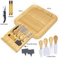 thumbnail image 3 of Charcuterie Board Set with Knife Drawer – Large Bamboo Cheese Board Set with Knives, Serving Board for Meat, Cheese & Appetizers – Housewarming & Wedding Gift, 3 of 5