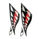 thumbnail image 3 of 2 Piezas De Tiburón Boca Etiqueta Para El l Bote Canoa Kayak+2pcs Pescado Pesca Las Etiquetas Cola Pegatinas, 3 of 7