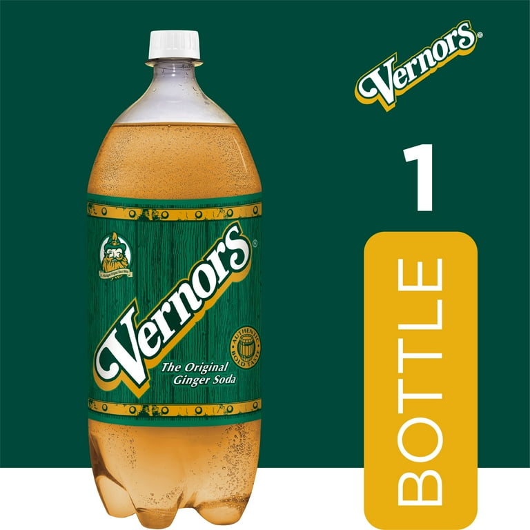 Vernors Caffeine Free Ginger Ale Soda Bottle 2L Oldest U.S. Ginger