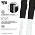 thumbnail image 3 of VIGO Greenwich Single Handle Pull-Down Sprayer Kitchen Faucet Set with Soap Dispenser in Matte Black, 3 of 10