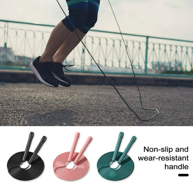 LJNYFDC Speed Jump Rope Length Adjustable Comfortable Grip Jump Rope Fitness Equipment Speed Skipping Rope with Ergonomic Handle Lightweight