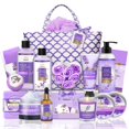 thumbnail image 1 of Canasta de regalo spa EIRNAY de 17 piezas, set de baño de lavanda, 1 of 7