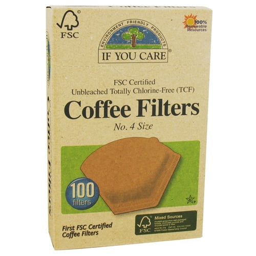 If You Care Unbleached Totally Chlorine-Free, Coffee Filters Cone Style - 100 Ea