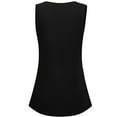 thumbnail image 6 of Timegard Womens Tank Top Plus Size Scoop Neck Lace Sleeveless Ruched Tops Casual Comfy Summer Tee Shirts, 6 of 7