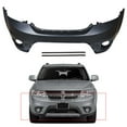thumbnail image 3 of Labwork Primered Front Plastic Bumper Cover Fascia Replacement for 2011-2017 Dodge Journey with Fog Lamp Hole 5YB55TZZAB, 3 of 5