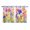Light Purple Bright Red Lemon Yellow, variant on Purple Plaid Tulip Window Curtains Panels with Silver Grommet, Spring Floral Watercolor Botanical Kitchen Cafe Curtain Draperies Window Treatment Set for Living Room/Bedroom/Laundry/Bathroom, 84x45