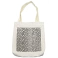 thumbnail image 1 of Tribal Tote Bag, Traditional Aboriginal Art with Ethnic Leaves Exotic Botany Culture Motif, Cloth Linen Reusable Bag for Shopping Books Beach and More, 16.5" X 14", Cream, by Ambesonne, 1 of 2