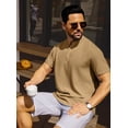 thumbnail image 6 of Fexilor Men's Shirts Short Sleeve Button Down Relaxed Fit Modern Stand Collar Casual Dress Shirts, Fade-Resistant, 6 of 6