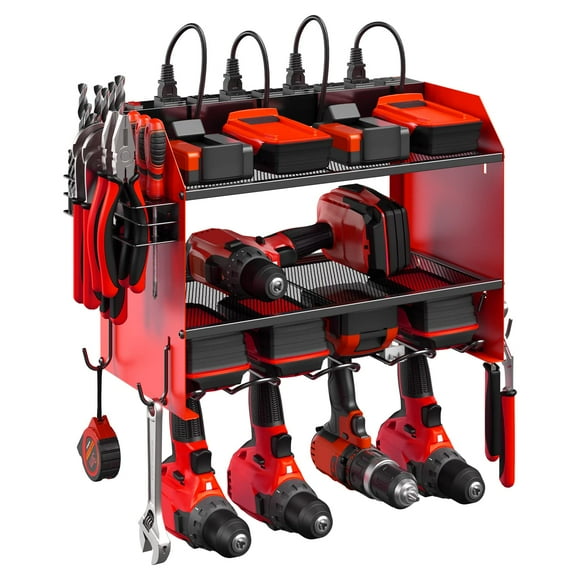 Organizador modular para herramientas eléctricas CCCEI con regleta de 8 enchufes