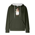 thumbnail image 4 of Crayolaes Chandail pour Femmes d'Automne, Chandail Raglan pour Femmes à Fermeture Éclair avec Capuchon, Cardigan, Chandail à Manches Longues, 4 of 4