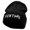 Black, variant on Hunting Deer Embroidered 12 Inch Long Knitted Beanie - Olive OSFM