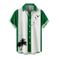 thumbnail image 2 of POTETI Hawaiian Shirts Men Summer Short Sleeve Tropical Print Casual Vacation Beach Button Down Shirts, 2 of 4
