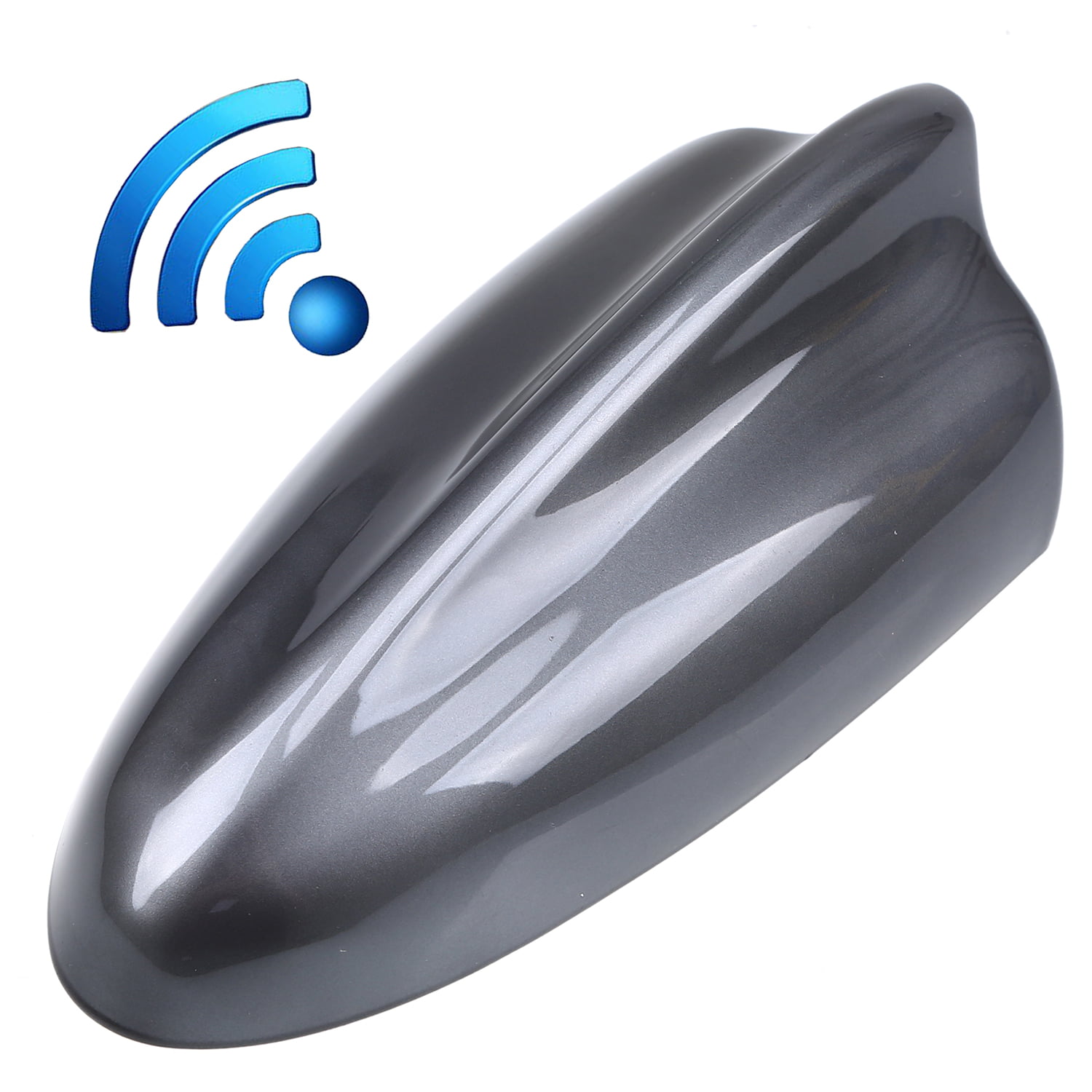 Universal Car Shark Fin Antenna AM/FM Radio Signal Roof Aerial for Auto SUV  Truck Offroad with Adhesive Base Waterproof 
