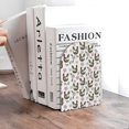 thumbnail image 6 of KLL Flowe Rooster Print Wood Book Ends for Shelves,1 Pair Wood Bookends Book Holder Stand Decorative, Book Stoppers for Heavy Duty Books CD File Video Games, 6 of 8