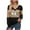 Coffee, variant on Abomasnow Plus Size Christmas Shirts for Women Merry Christmas Tree Print T-Shirt Long Sleeve Color Splicing Tops(S-5X)