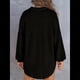 thumbnail image 5 of Tops de Punto Gofre para Mujer, Camisetas Henley de Larga con Cuello en V, Color Liso, Túnica Informal Negro M, 5 of 8