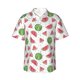 thumbnail image 1 of Balery Hand Drawn Watermelon Camisas hawaianas de manga corta para hombre, camisas playeras de corte holgado, camisas de vacaciones con botones,Small, 1 of 7