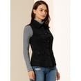 thumbnail image 4 of DARING DIVA Women's Rustic Button Up Utility Anorak Cargo Vest M Black, 4 of 6