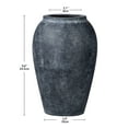 thumbnail image 2 of 9.6" Handmade Terracotta Vase Rustic Ceramic Vase with Matte Finish for Office Café Home Decor, 2 of 6