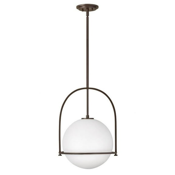 1 Light Large Pendant in Transitional Style 15.5 inches Wide By 23 inches High-Buckeye Bronze Finish Bailey Street Home 81-Bel-4160200