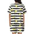 thumbnail image 3 of Lsque Lemon Women's Short-Sleeved Pajama Set - 2 Piece Soft and Lightweight Sleepwear Set-Medium, 3 of 9
