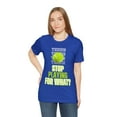 thumbnail image 4 of DJH Apparel | Stop Playing For What? TENNIS Unisex Sports Tshirt, 4 of 5