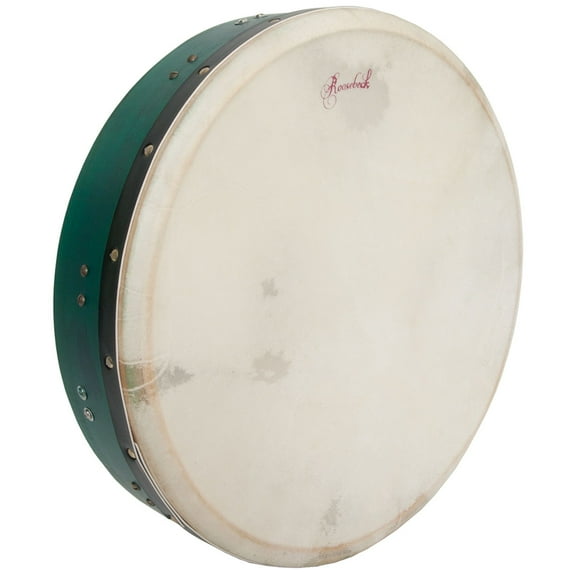 Roosebeck Tunable Mulberry Bodhran T-Bar 16-by-3.5-Inch - Green
