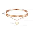 thumbnail image 5 of Pulsera Ryscom con cristal de zirconia y dije de corazon oro rosado casual, 5 of 5