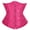 Red, variant on Womens Underbust Corset Plus Size Gothic Corset Cincher Medieval Corsets for Women Jacquard Vintage Waist Corset Top Black Red Size XL