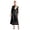 Black, variant on Women Lyrical Dance Dresses Full Length Robe Black M
