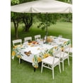 thumbnail image 3 of Outdoor Tablecloth with Umbrella Hole and Zipper, Spring Sunflowers Rectangle Table Cloth 60x102 Inch Waterproof Tablecloth, Eucalyptus Leaves Flowers Butterfly Picnic Table Cover for Patio Camping, 3 of 7