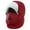 Red, variant on Winter Trapper Hat with Ear Flaps for Men and Women, Warm Thermal Hat for Cold Weather Outdoor Activities, Detachable Face Cover for Winter Comfort and Protection