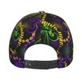 thumbnail image 4 of Goofa Neon Mardi Gras Printed Baseball Cap for Men and Women - Adjustable Unisex Hat for Sports and Casual Wear,Sun protection Casual Outdoor Everyday Fashion Cap, 4 of 9