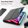 thumbnail image 3 of FJLBDE Case for iPad Mini 7 A17 Pro 2024/Mini 6 2021 8.3 Inch 7th/6th Gen, 360 Rotating Stand iPad Protective Case Cover with Auto Wake/Sleep, Blue, 3 of 7