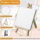 thumbnail image 4 of 2025 15 Set Mini Canvas And Easel Set, 4 X 4 Inch Mini Canvas And Stretched Easel + Acrylic Paints + Brushes + Palettes, 4 of 5