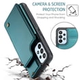 thumbnail image 5 of for Samsung Galaxy A23 Case with Card Holder, Wallet Case for Women Men with RFID Blocking, Durable Leather Kickstand Magnetic Clasp Shockproof Phone Case for Samsung Galaxy A23, 5 of 11