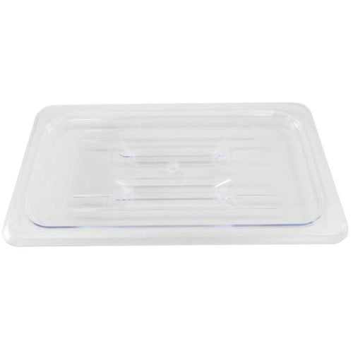 Omcan Products Polycarbonate 1/3 Cover for Food Pan, Clear, Solid, Each (80023)